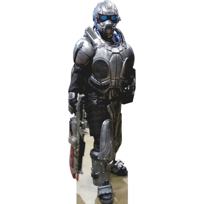 War Of The Future Gears Soldier Marine With Gun Cardboard Cutout