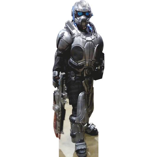 War Of The Future Gears Soldier Marine With Gun Cardboard Cutout