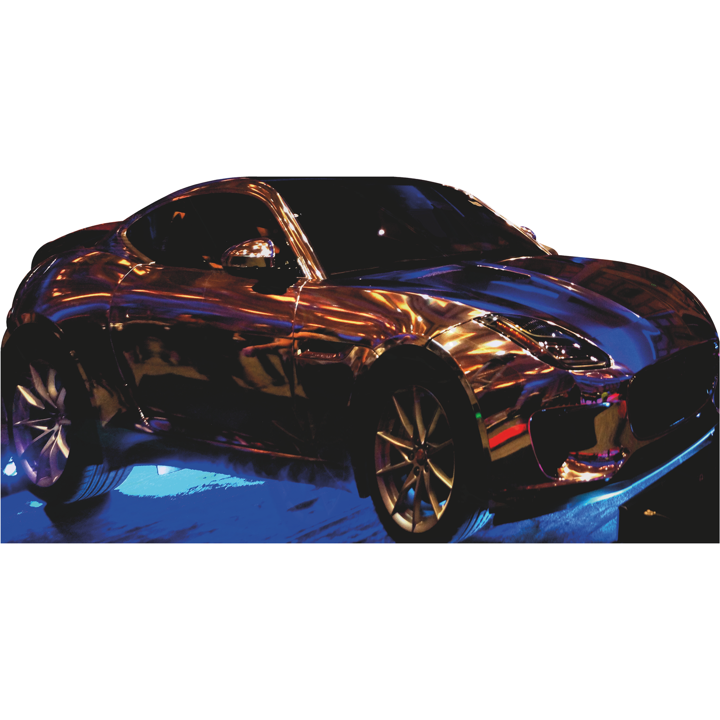 Underground Import Neon Street Speed Racing Car Cardboard Cutout