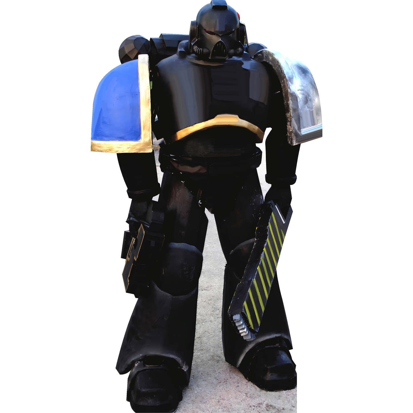 Hammer of War Power Armor Wasteland Warrior Marine Cardboard Cutout