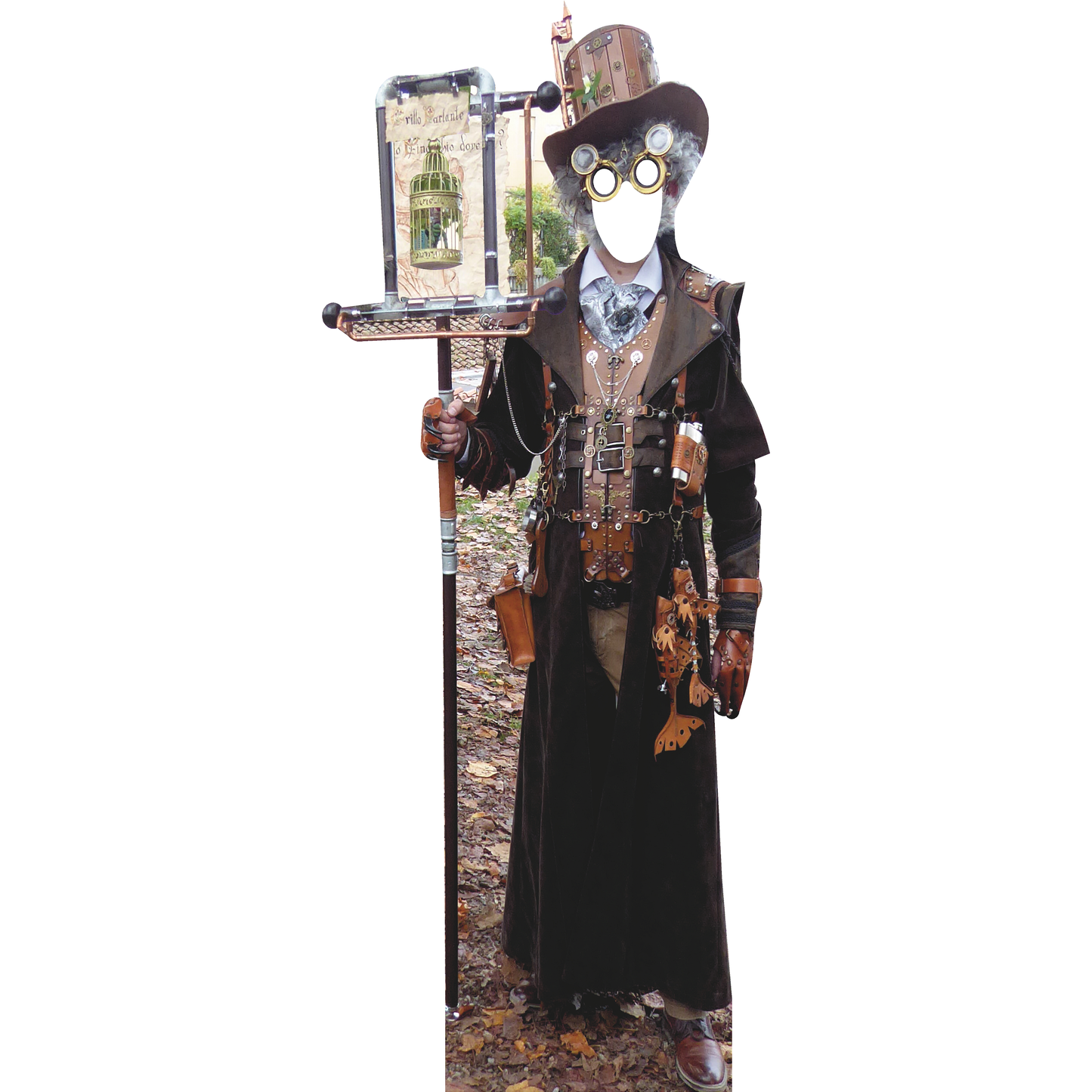 Steampunk Man Stand In Cardboard Cutout