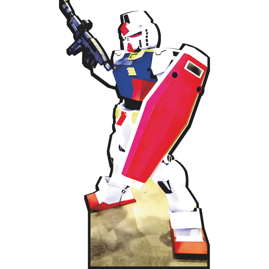 Japanese Anime Giant Robot Disguise Transform Mech Cosplay Cardboard Cutout Standee Standup
