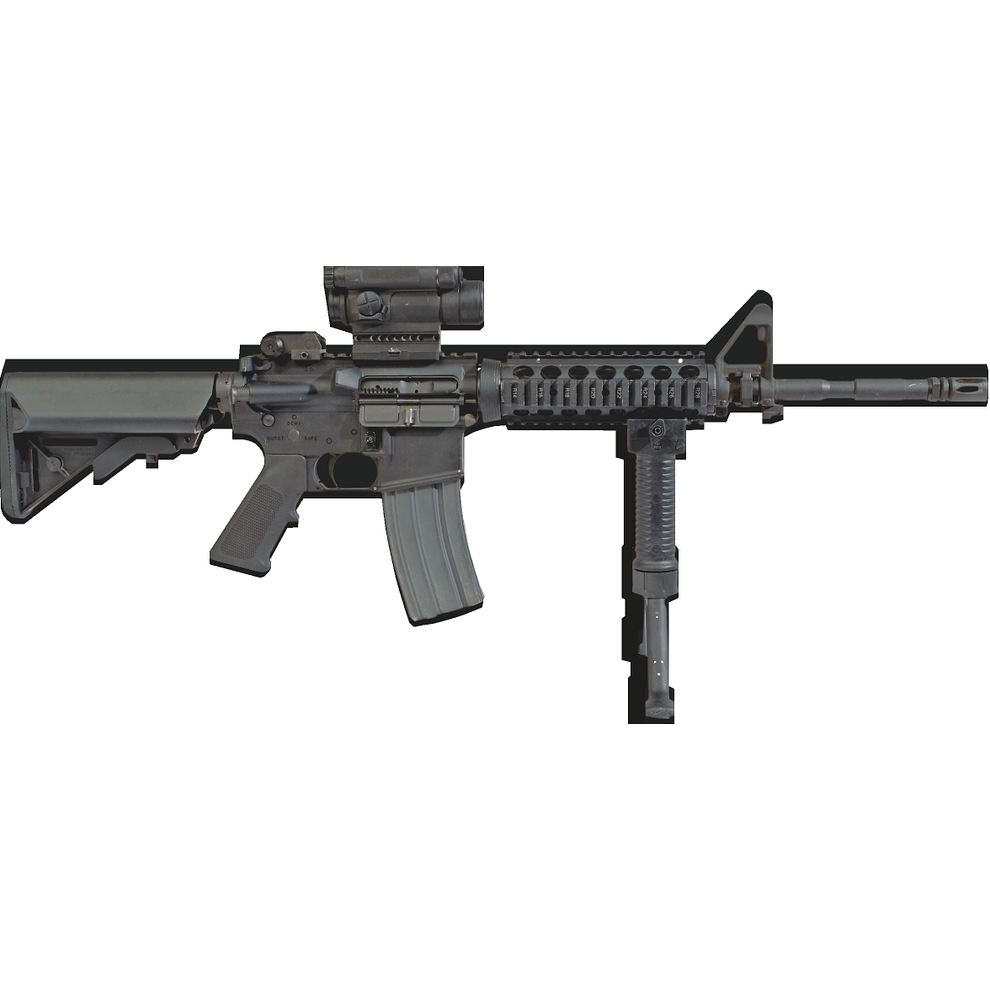 M4 Carbine M68 CCO Cardboard Cutout Prop – Life Size Custom Cutouts