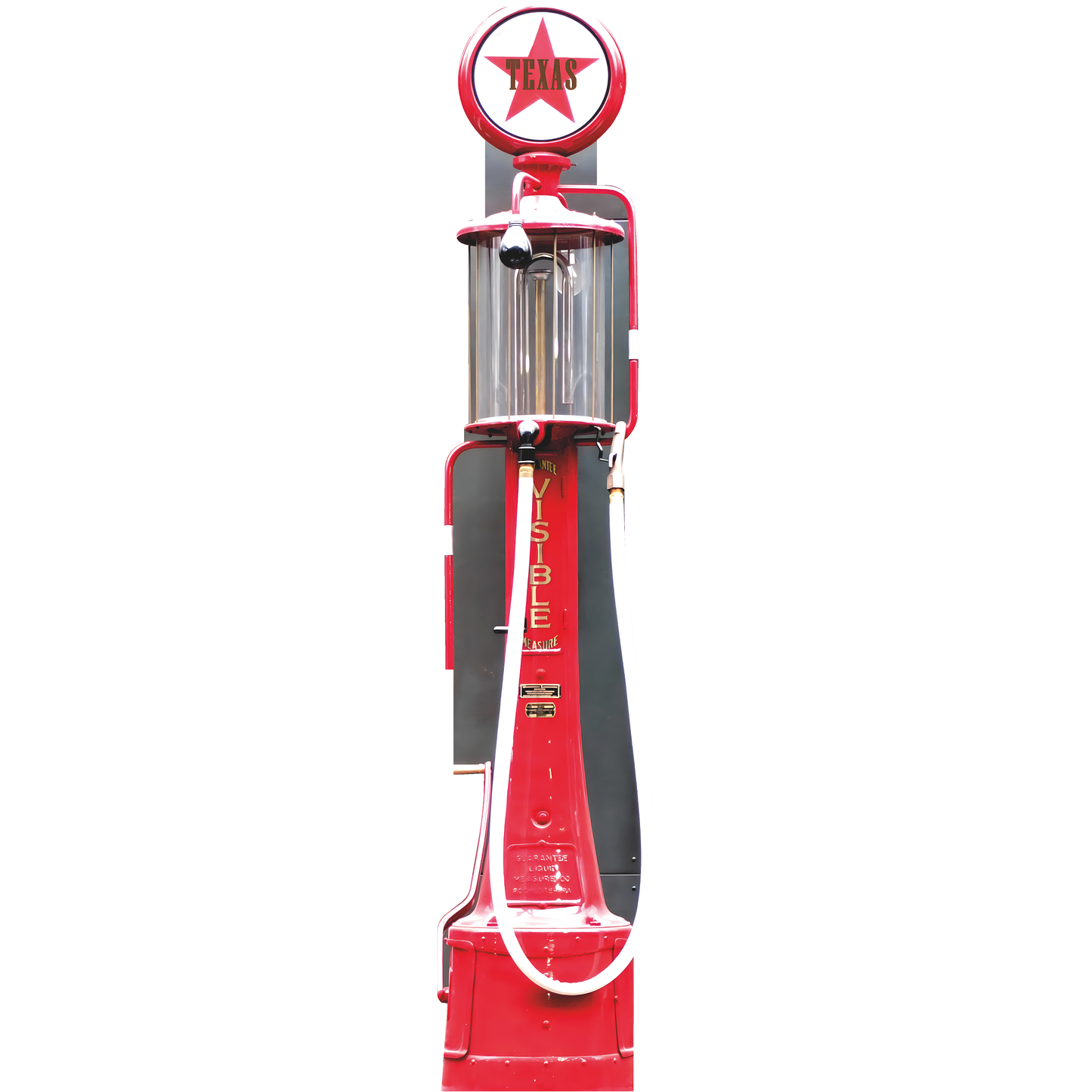Vintage Red 1930 Texas Route 66 Gas Pump Cardboard Cutout