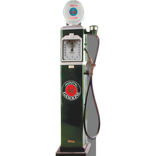 Vintage Green 1930 Route 66 Gas Pump Cardboard Cutout
