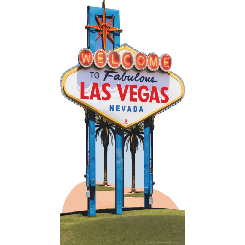 Welcome To Fabulous Las Vegas Nevada Sign Cardboard Cutout