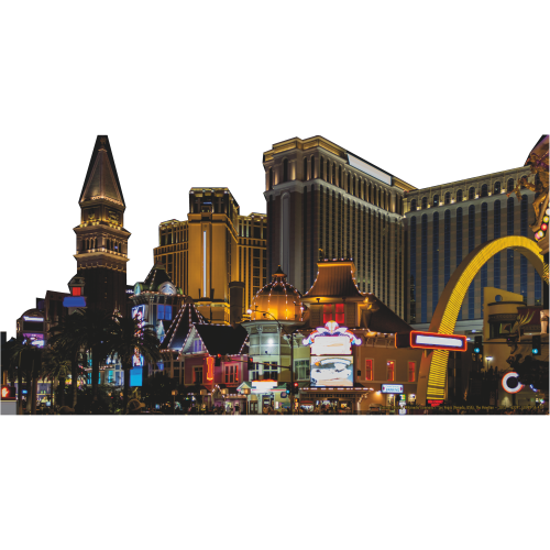 Las Vegas Hotel Casino Resort View Skyline Cardboard Cutout