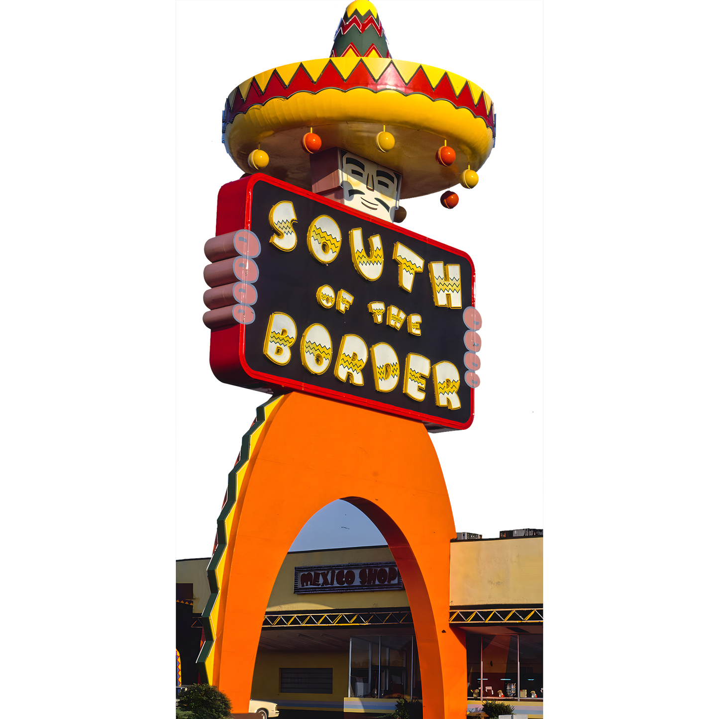 South of the Border Sombrero Man Sign Roadside Attraction South Carolina Cardboard Cutout