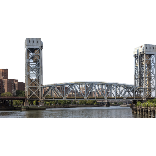 Harlem River Lift Bridge Park Avenue New York Cardboard Cutout