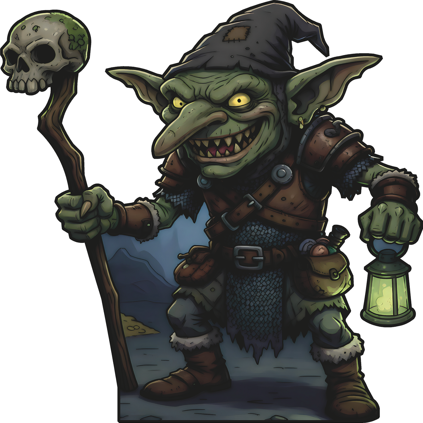 Cave Ring Lord Goblin Creature Fantasy Halloween Cardboard Cutout