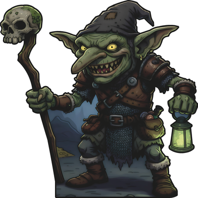 Cave Ring Lord Goblin Creature Fantasy Halloween Cardboard Cutout