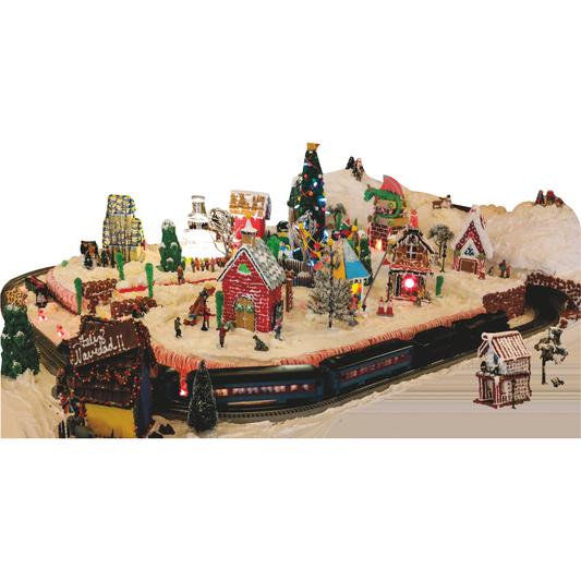 Christmas Toy Train Set Cardboard Cutout