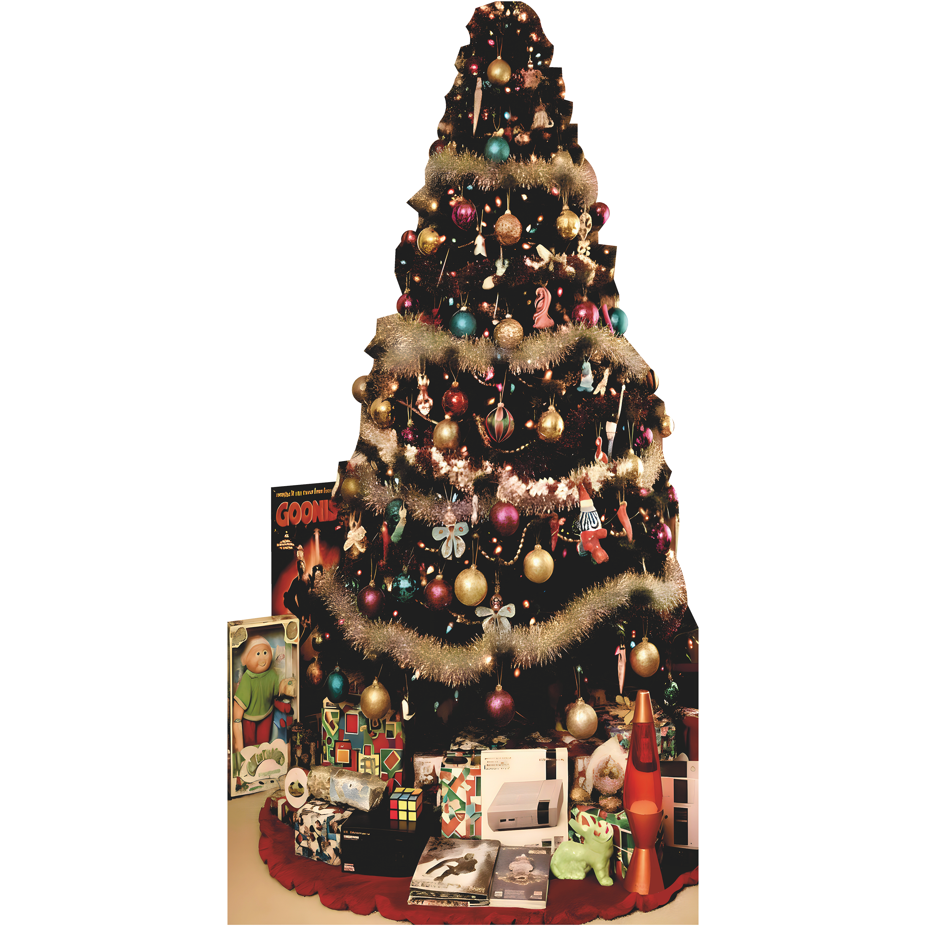 Life-Size Cardboard Cutout Christmas Tree – Festive Standee / Standup Decoration