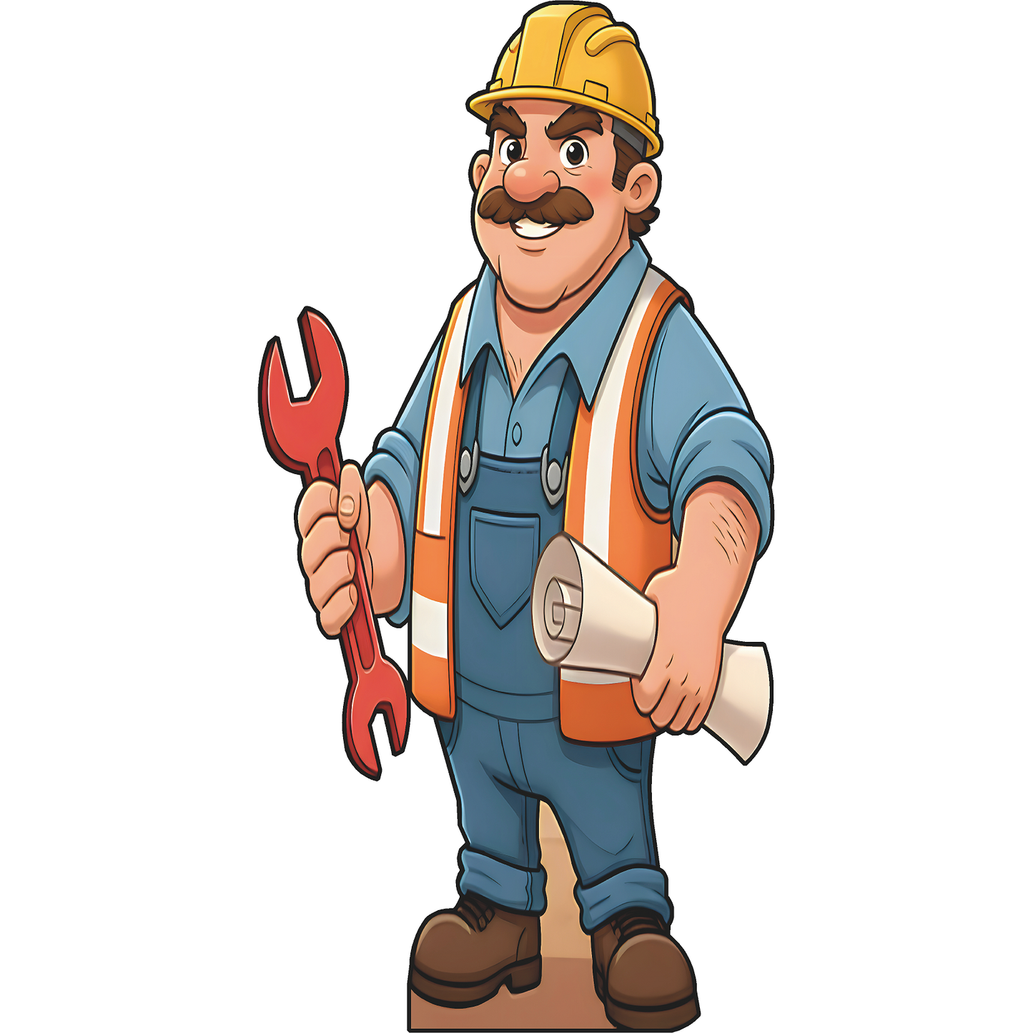 Construction Worker Builder Bill Cardboard Cutout