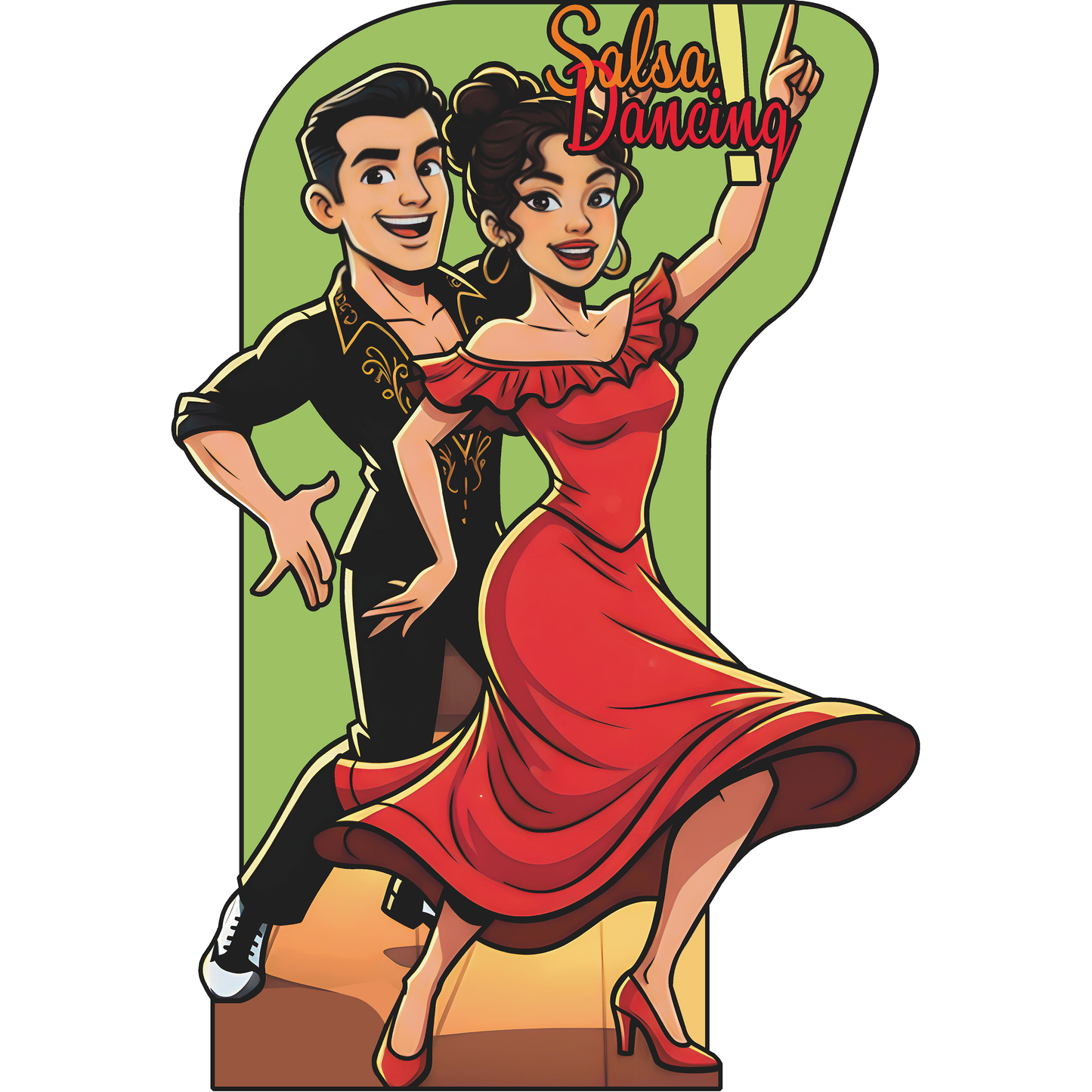 Salsa Dancers Tango Rumba Fiesta Cardboard Cutout
