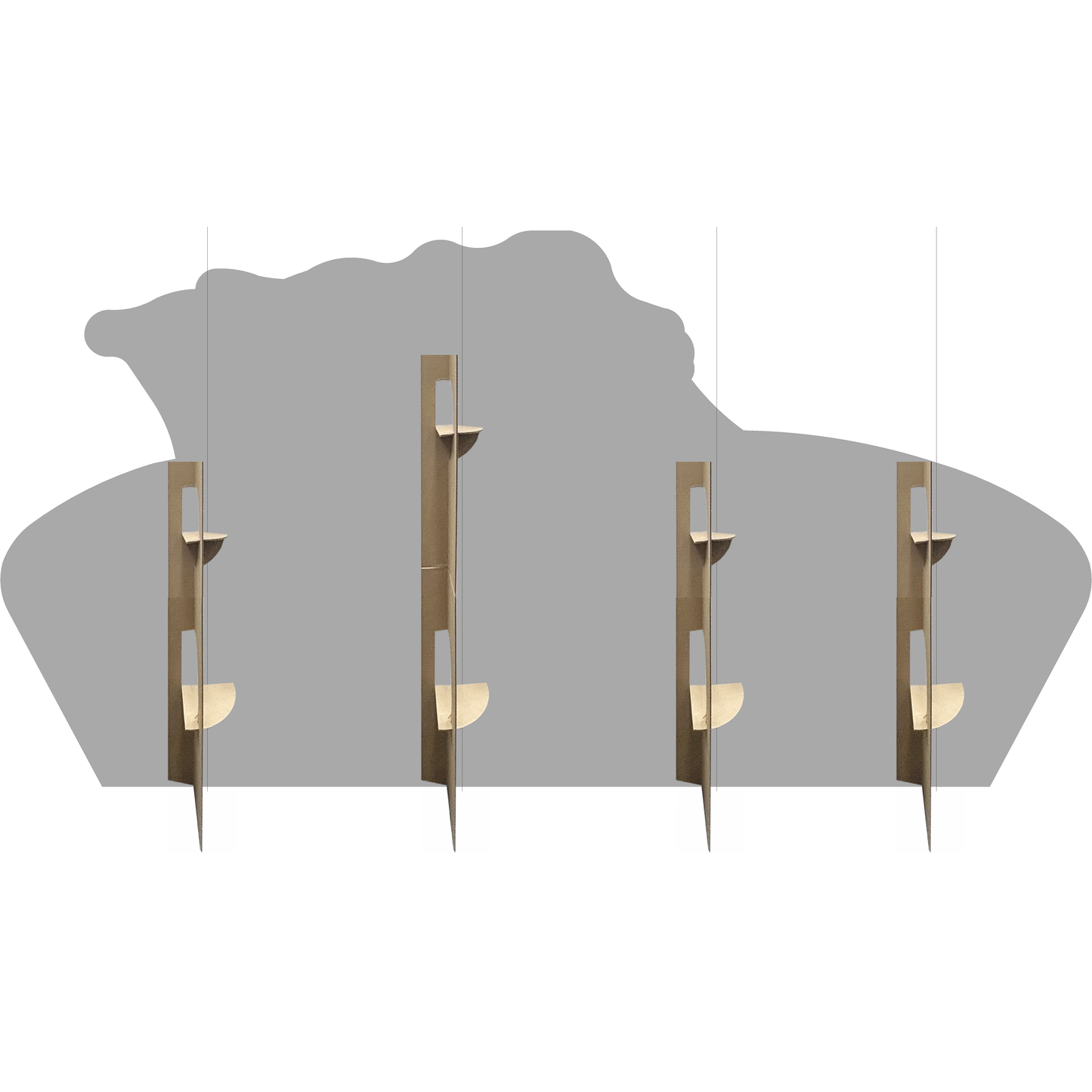 Pumpkin Pie with Whipped Cream Cardboard Cutout