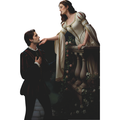 Wherefore Where Art Thou Romeo Juliet Balcony Cardboard Cutout
