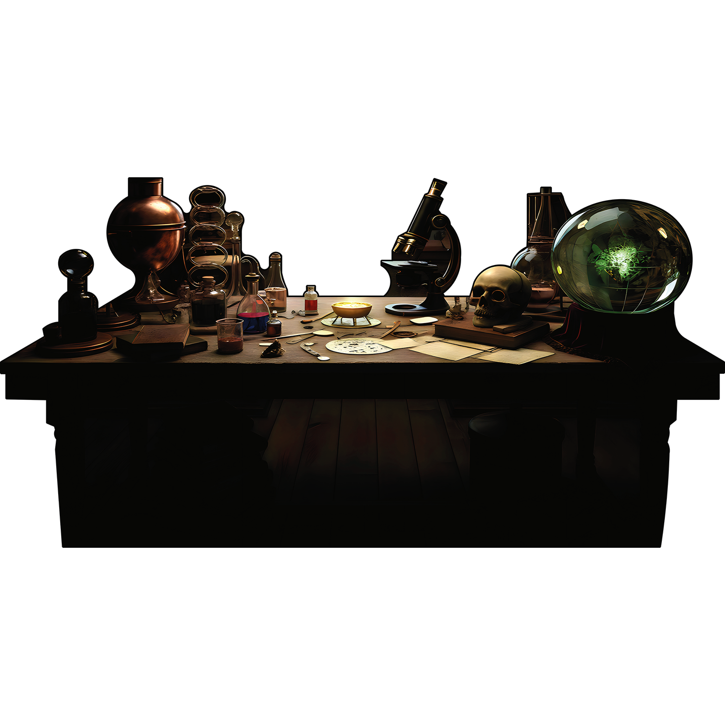 Occult Esoteric Victorian Alchemy Science Lab Beaker Vial Chemical Study Prop Cardboard Cutout