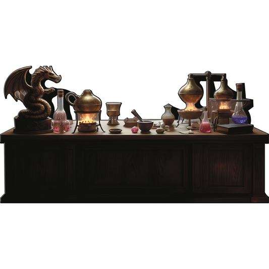 Medieval Fantasy Wizard Potion Mix Alchemy Magic Lab Prop Cardboard Cutout