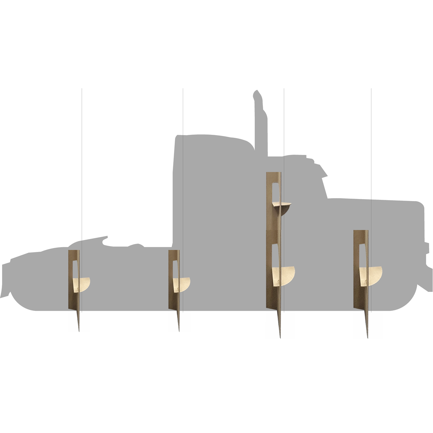 18 Wheeler Tractor Without Trailer Cardboard Cutout