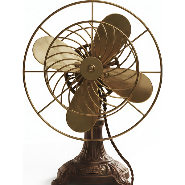 Old Fashioned Early 1900s Fan Cardboard Cutout