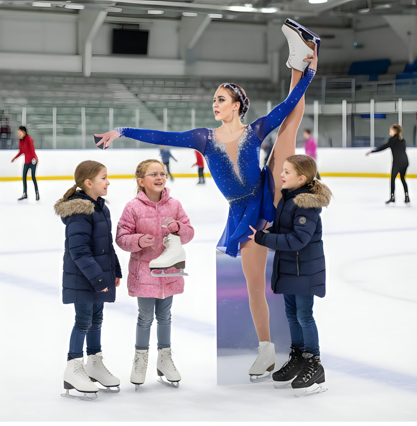 Nutcracker on Ice Dancing Figure Skater Woman Girl Cardboard Cutout