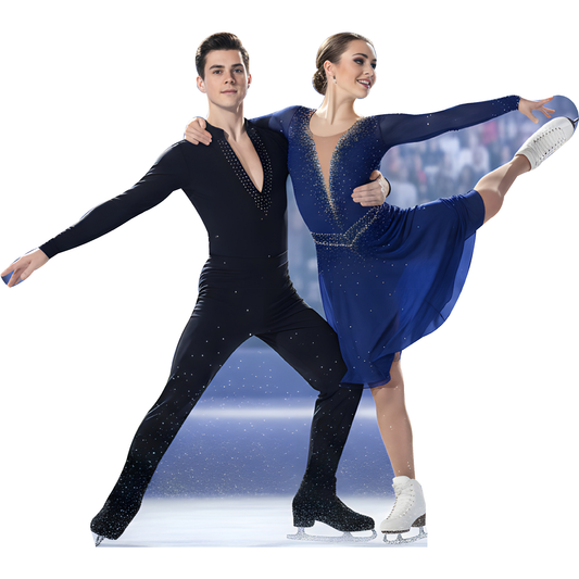 Ice Dancing Couple Contestants Cardboard Cutout