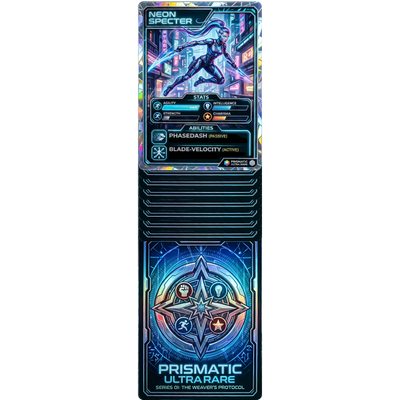 SP13665 Agility Maxed RPG Trading Card Stats Collectible Holographic Cardboard Cutout Standee Standup