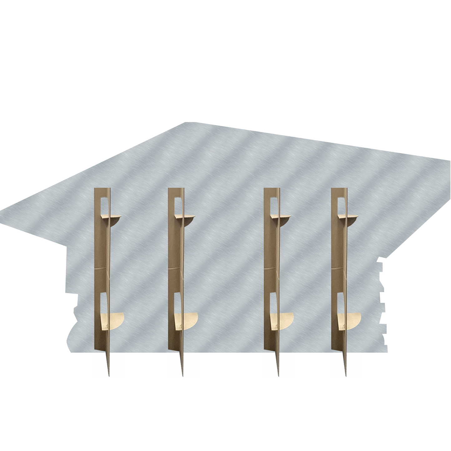 Night Light Lit Alaska Cabin Off Grid Shelter Cardboard Cutout