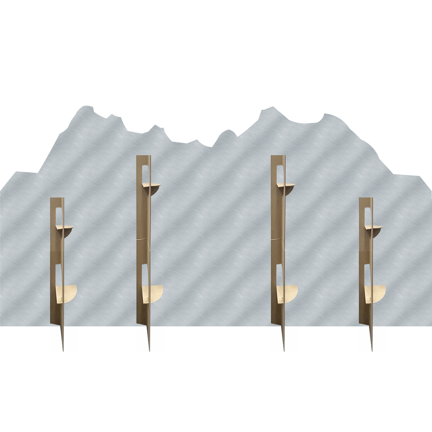 Aurora Lake Woods Reflection Landscape Backdrop Cardboard Cutout