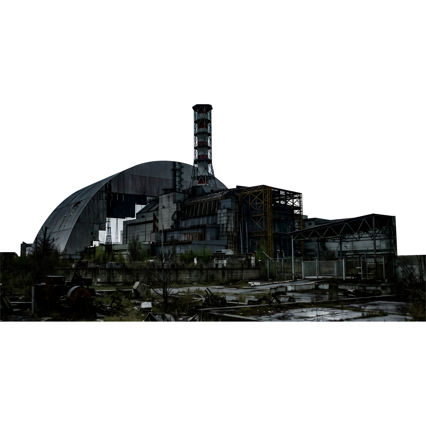 Chernobyl Nuclear Radioactive Fallout Reactor Backdrop Cardboard Cutout