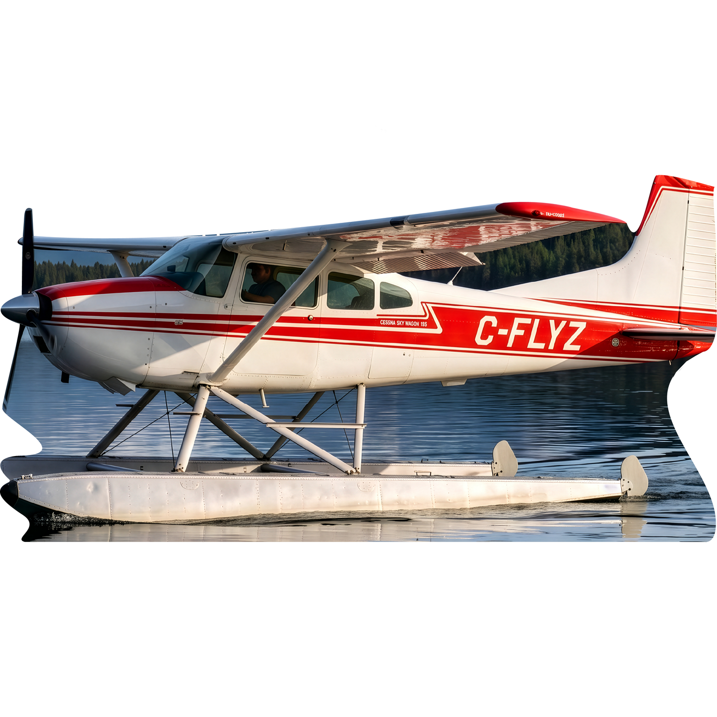 Seaplane Alaska Bush Plane Boat Floatplane Cardboard Cutout Standee Standup