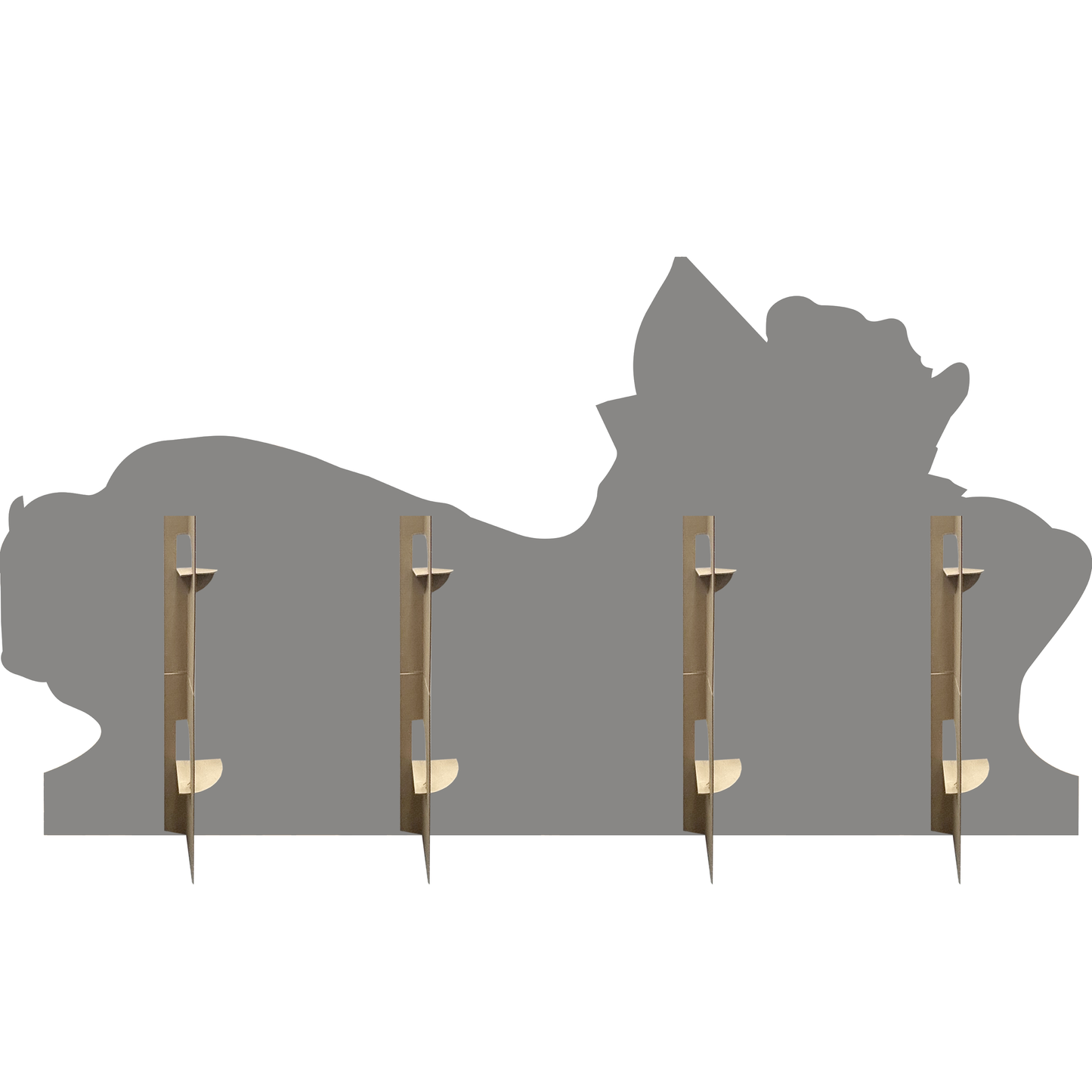Native Indian American Bow Hunting Bison Cardboard Cutout
