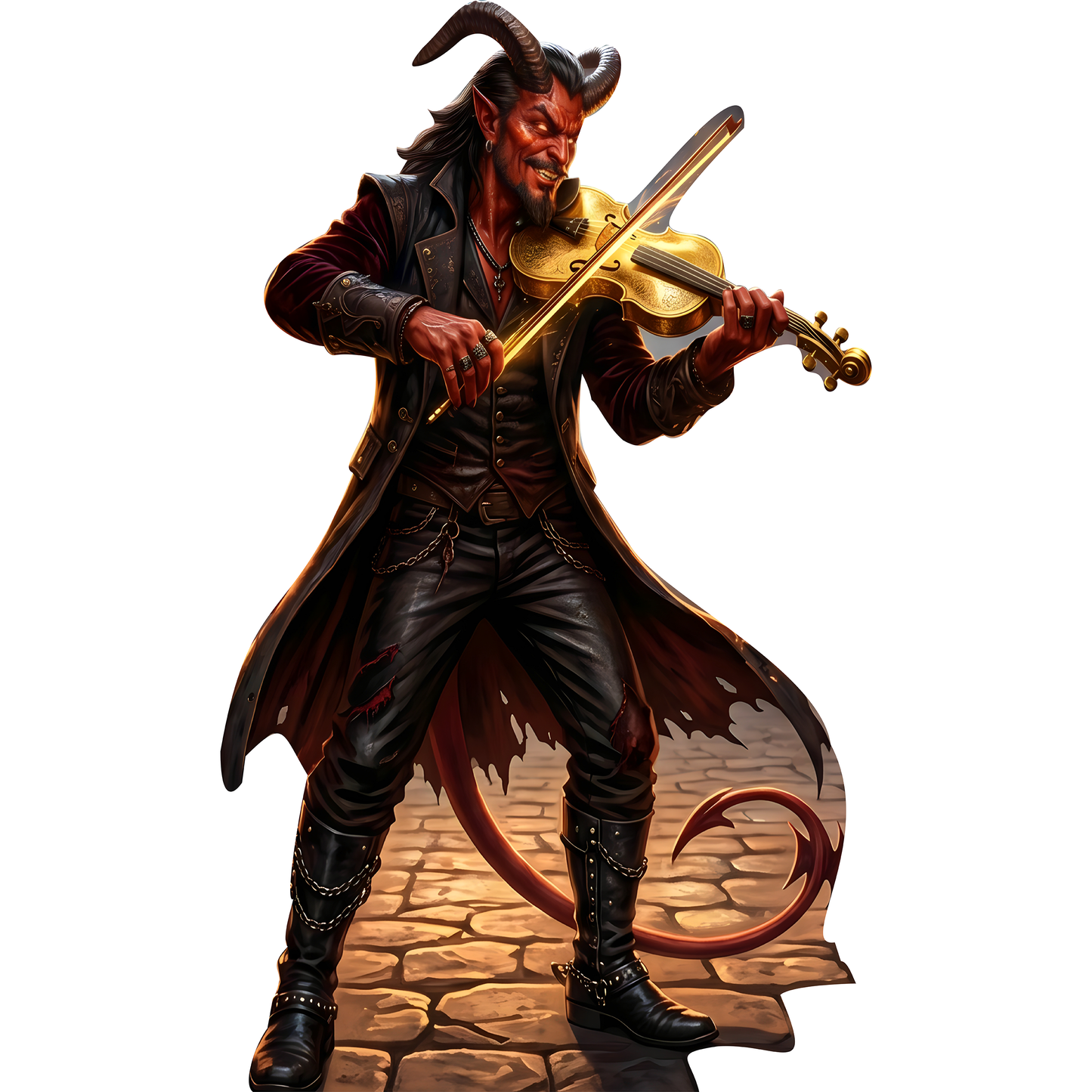 Georgia Devil With Fiddle of Gold Cardboard Cutout
