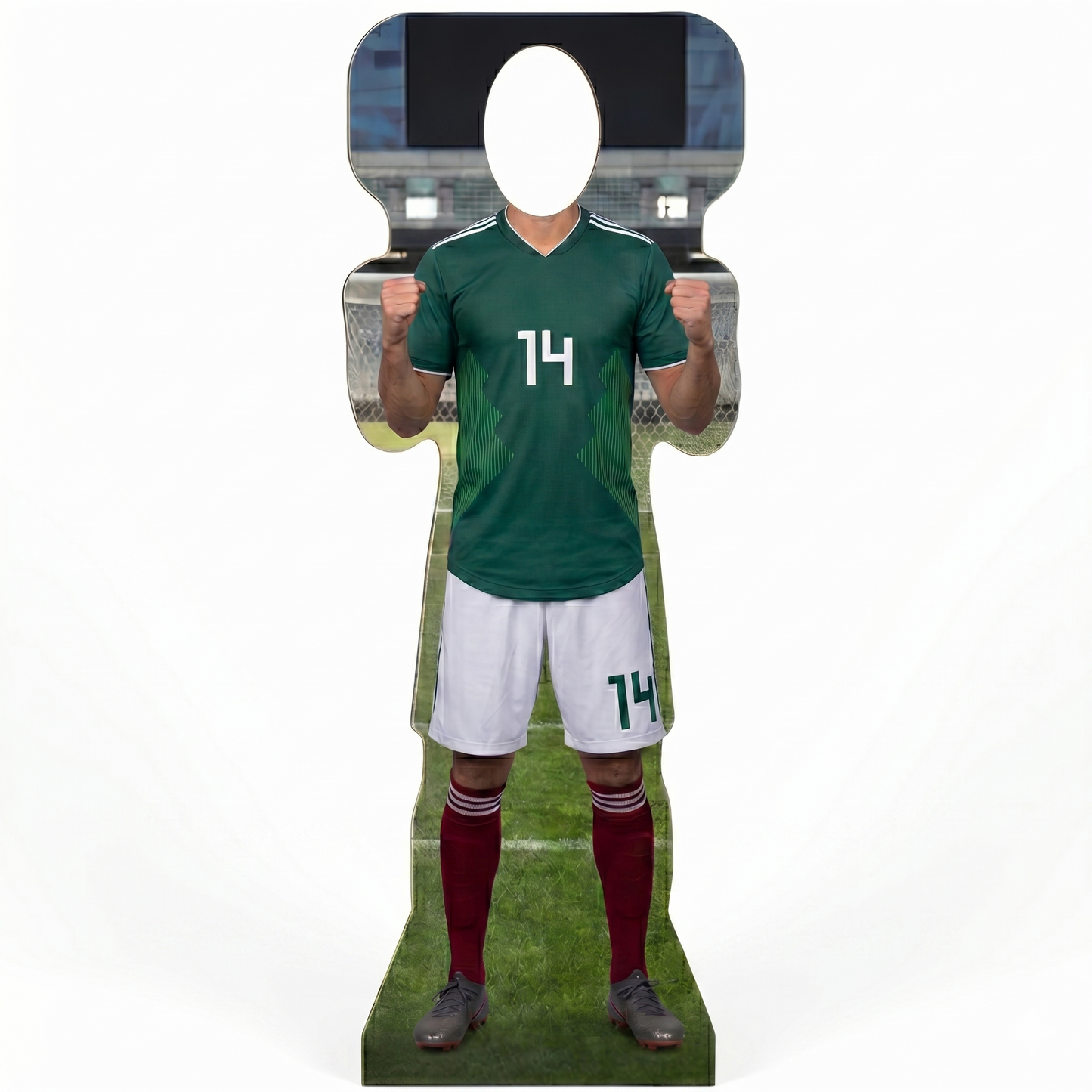 Soccer Mexico 14 World Football Cup Stand In Cardboard Cutout