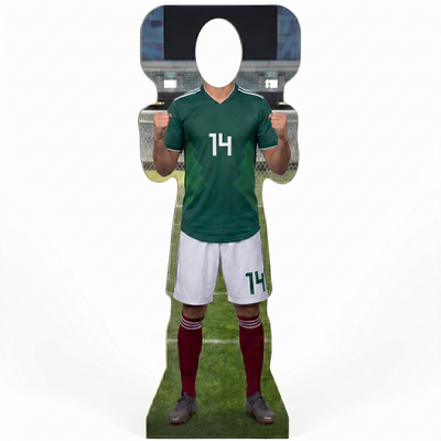 Soccer Mexico 14 World Football Cup Stand In Cardboard Cutout