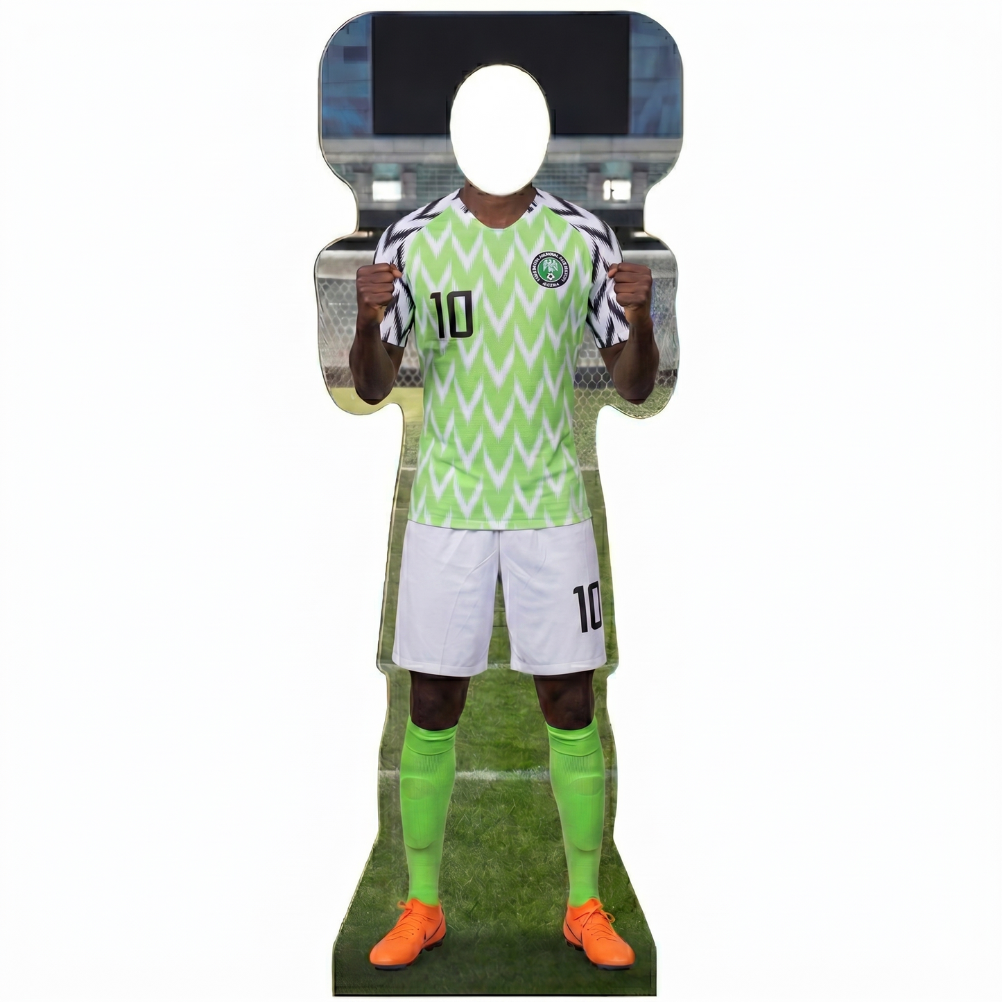 Soccer Nigeria 10 World Football Cup Stand In Cardboard Cutout