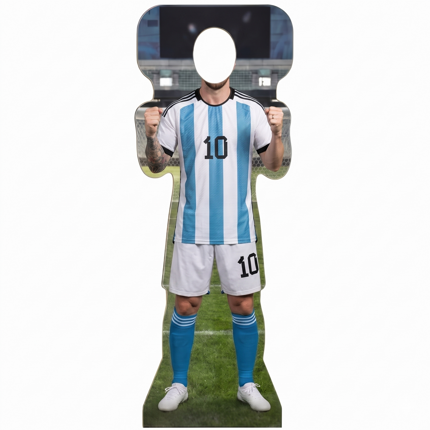 Soccer Argentina 10 World Football Cup Stand In Cardboard Cutout