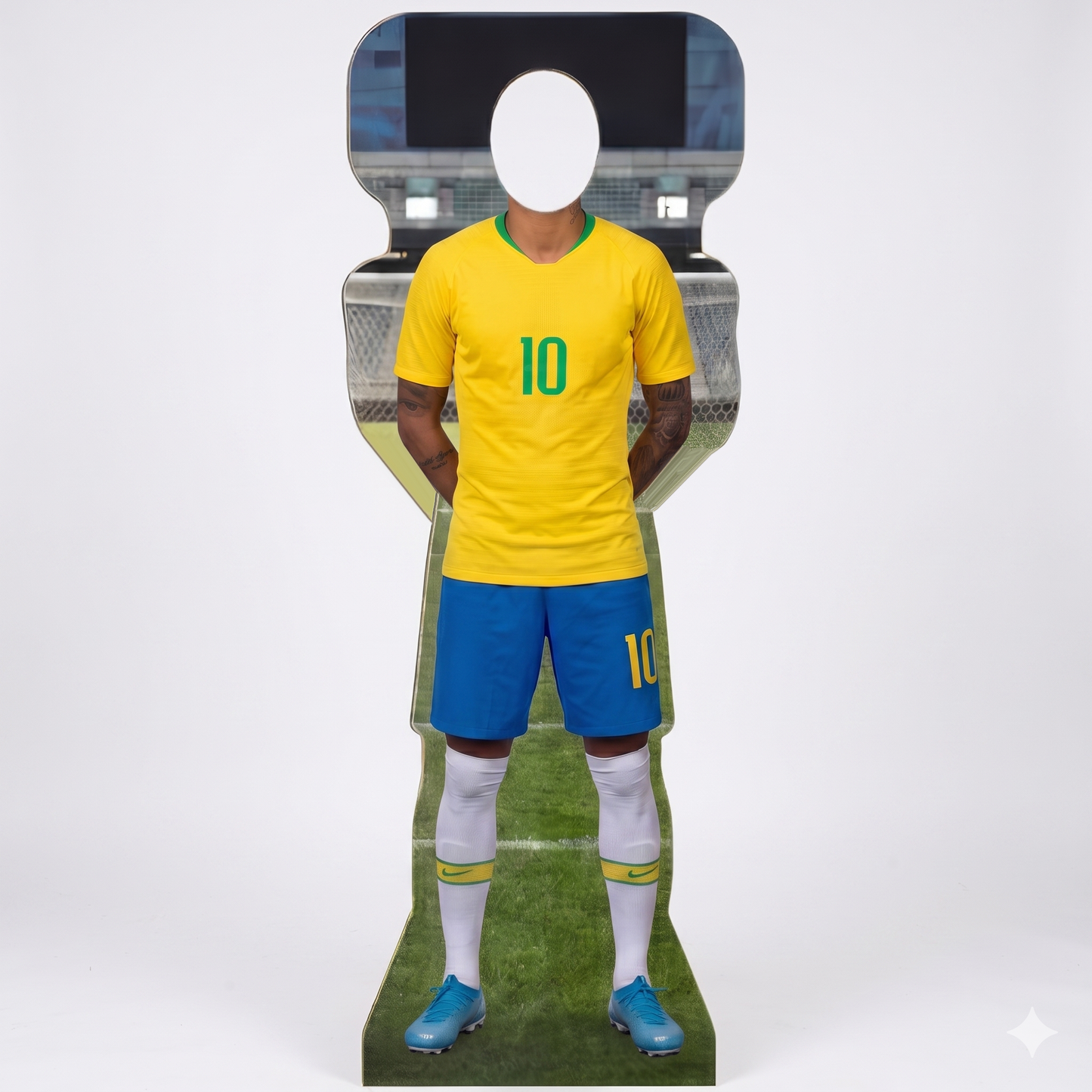 Soccer Brazil 10 World Football Cup Stand In Cardboard Cutout Standee Standup