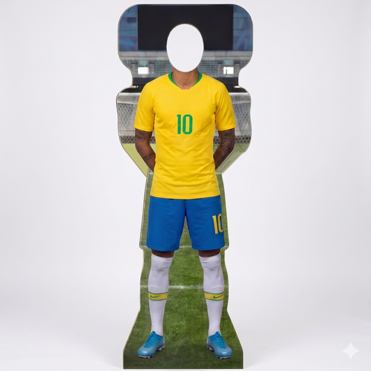 Soccer Brazil 10 World Football Cup Stand In Cardboard Cutout Standee Standup