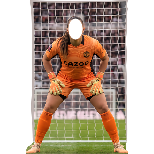 Female Soccer Goalie Stand In Cutout Standee Standup