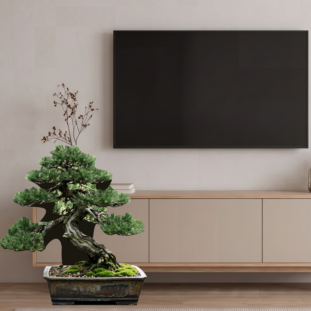 Zen Garden Bonsai Tree 36in Cardboard Cutout Standee Standup