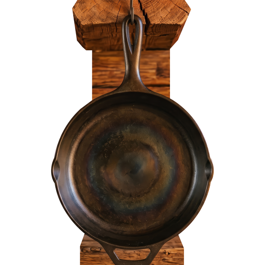 SP13733 Rustic Cast Iron Pan Country Home Cooking 40in Backdrop Cardboard Cutout
