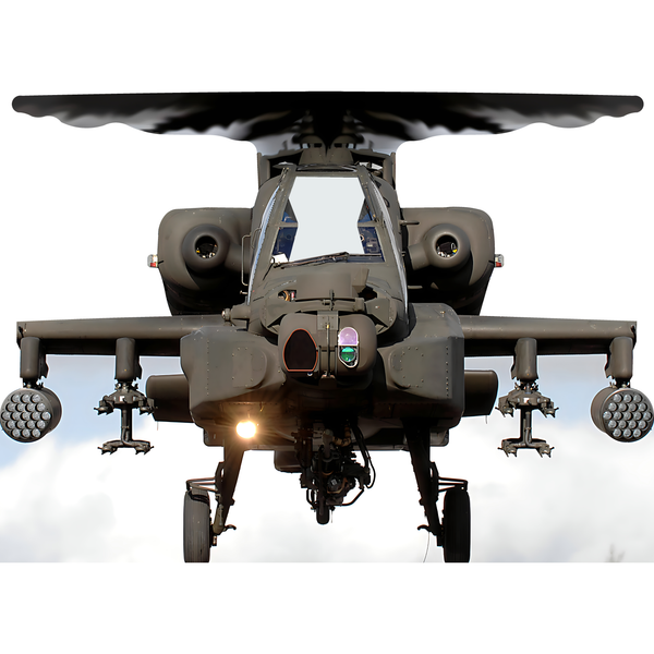 Apache Attack Helicopter Stand In Cardboard Cutout