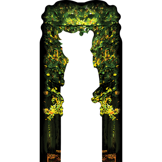 Tree Forrest Canopy Stand In Cardboard Cutout