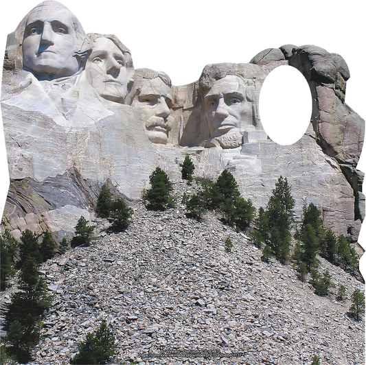 Mount Rushmore Stand In Cardboard Cutout Set