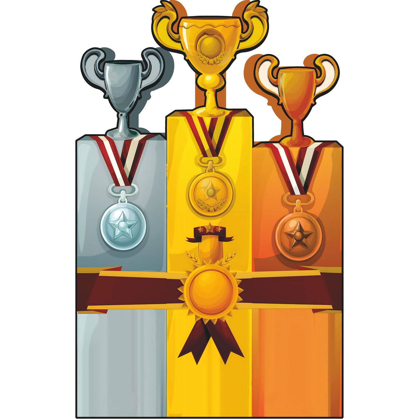 French Games Paris 2024 Winner Trophy Sports Competition Stand In