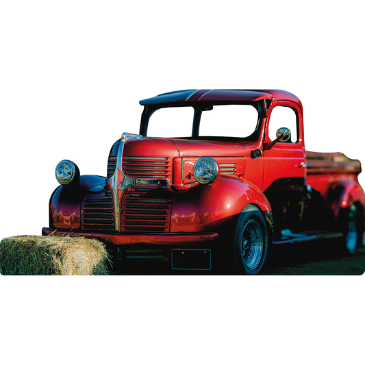 Old American Pick Up Truck Country Western Stand In Cardboard Cutout