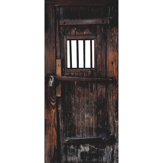 Old West Western Jail Cell Prison Stand In Cardboard Cutout