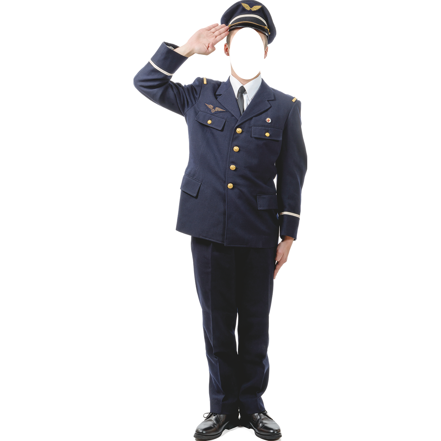 Army Officer Salute Stand In Cardboard Cutout